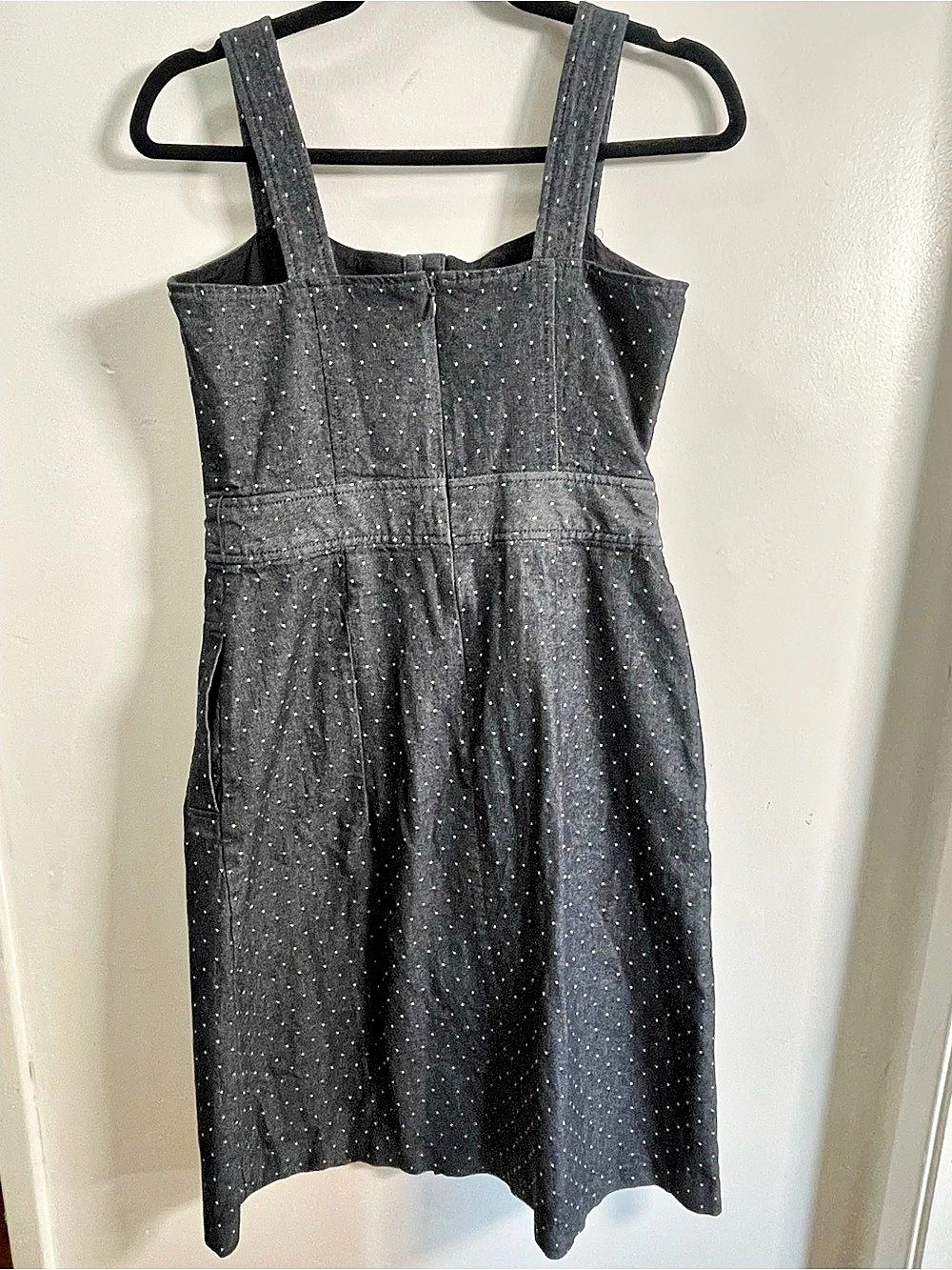 Rachel Rachel Roy Polka Dot Cutout Button Front Midi Dress Size 6 - Picture 3 of 10